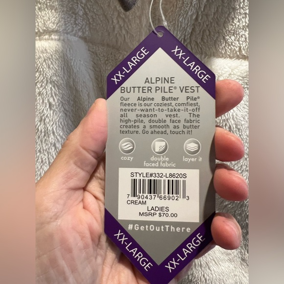 NWT Free Country Butter Pile Soft Fleece Vest - XXL - Picture 3 of 7